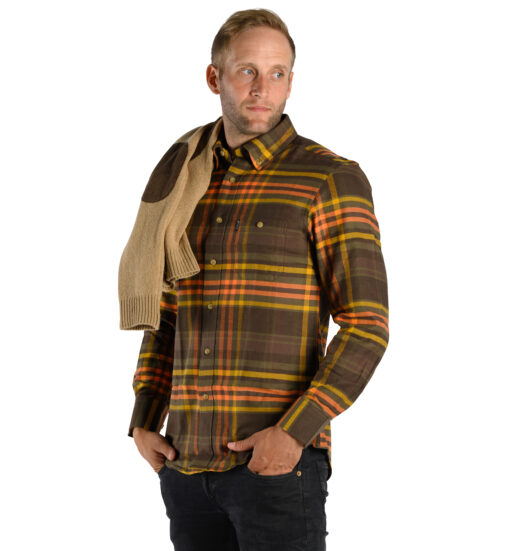Fain skyrta - Forest Brown - Image 3